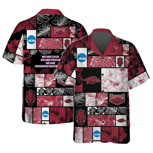 Arkansas Razorbacks Aloha Hawaiian Shirt 1, NCAA Hawaiian Shirt Moonbestprint