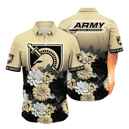 Army Black Knights NCAA Flower Aloha Hawaiian Shirt 13, NCAA Hawaiian Shirt Moonbestprint