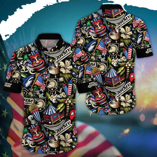 Army Black Knights NCAA Flower Aloha Hawaiian Shirt 14, NCAA Hawaiian Shirt Moonbestprint