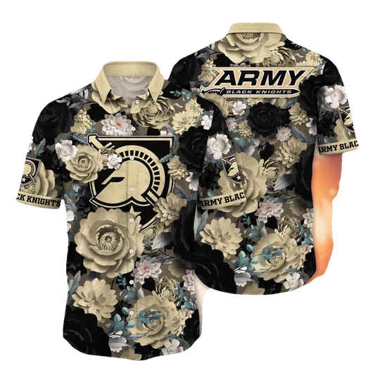 Army Black Knights NCAA Flower Aloha Hawaiian Shirt 4, NCAA Hawaiian Shirt Moonbestprint