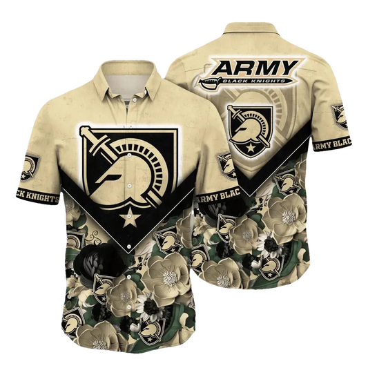 Army Black Knights NCAA Flower Aloha Hawaiian Shirt 5, NCAA Hawaiian Shirt Moonbestprint