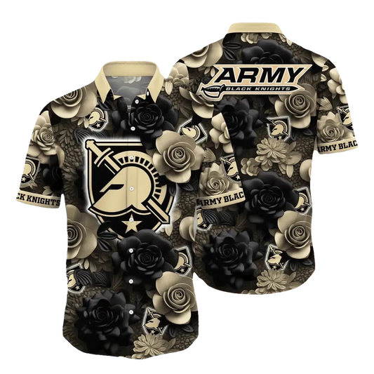 Army Black Knights NCAA Flower Aloha Hawaiian Shirt 7, NCAA Hawaiian Shirt Moonbestprint