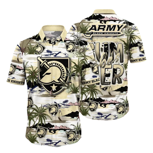 Army Black Knights NCAA Flower Aloha Hawaiian Shirt 8, NCAA Hawaiian Shirt Moonbestprint