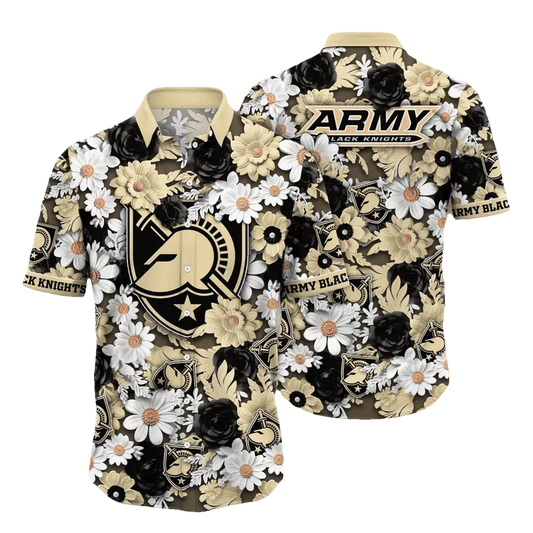 Army Black Knights NCAA Flower Aloha Hawaiian Shirt 9, NCAA Hawaiian Shirt Moonbestprint