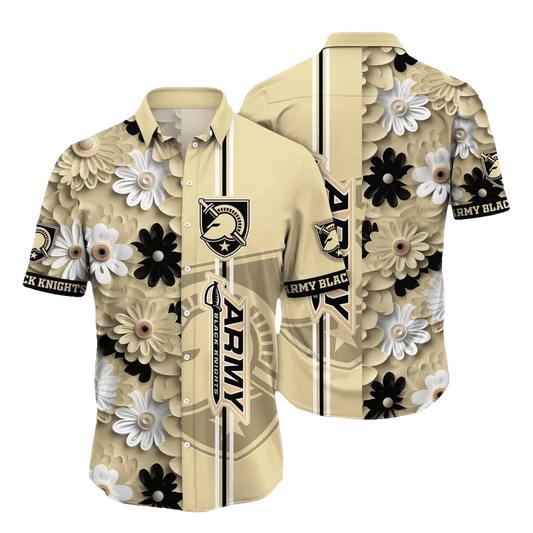 Army Black Knights Style Hot Trending Summer NCAA Flower Aloha Hawaiian Shirt, NCAA Hawaiian Shirt Moonbestprint
