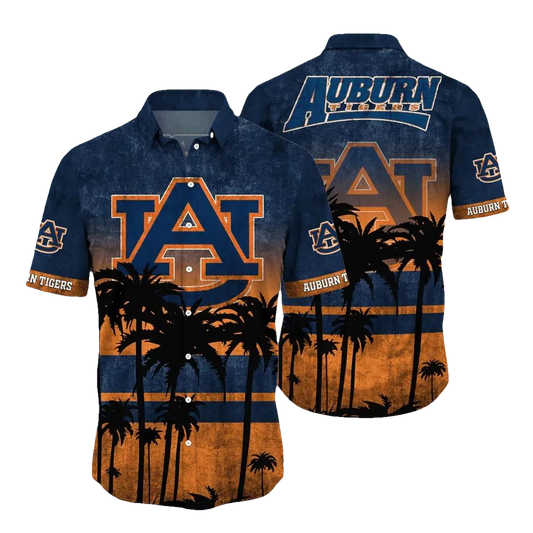 Auburn Tigers Aloha Hawaiian Shirt, NCAA Hawaiian Shirt Moonbestprint
