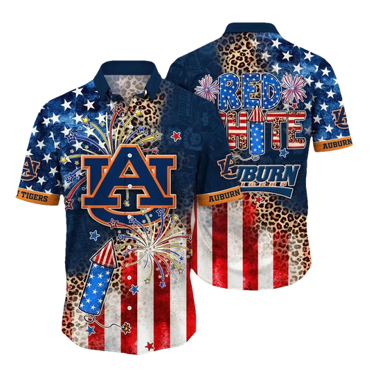 Auburn Tigers NCAA Aloha Hawaiian Shirt 1, NCAA Hawaiian Shirt Moonbestprint