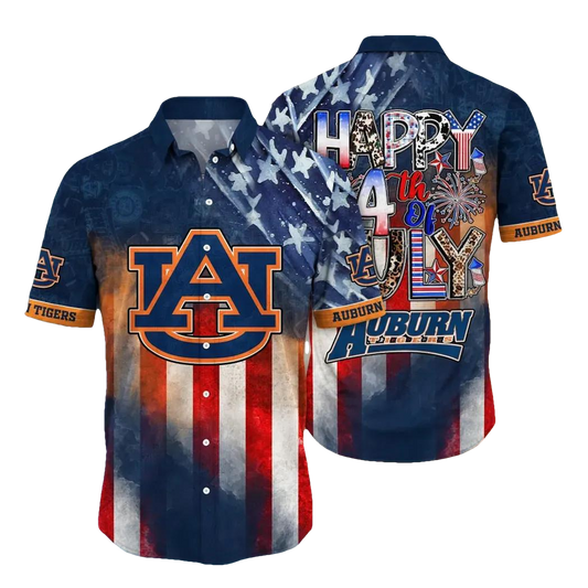 Auburn Tigers NCAA Aloha Hawaiian Shirt 2, NCAA Hawaiian Shirt Moonbestprint