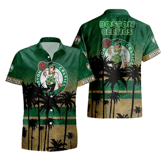 Boston Celtics Aloha Hawaiian Shirt, NCAA Hawaiian Shirt Moonbestprint