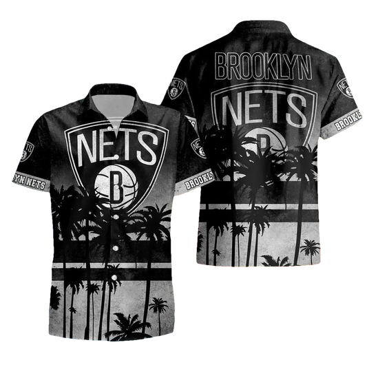 Brooklyn Nets Aloha Hawaiian Shirt, NCAA Hawaiian Shirt Moonbestprint