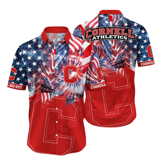 Cornell Big Red NCAA Flower Aloha Hawaiian Shirt 12, NCAA Hawaiian Shirt Moonbestprint