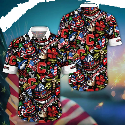 Cornell Big Red NCAA Flower Aloha Hawaiian Shirt 14, NCAA Hawaiian Shirt Moonbestprint