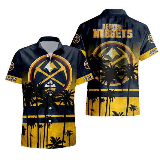Denver Nuggets Aloha Hawaiian Shirt, NCAA Hawaiian Shirt Moonbestprint