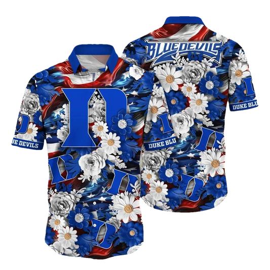 Duke Blue Devils NCAA Aloha Hawaiian Shirt 1, NCAA Hawaiian Shirt Moonbestprint