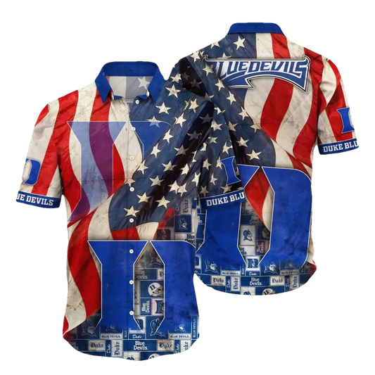 Duke Blue Devils NCAA Flower Aloha Hawaiian Shirt 10, NCAA Hawaiian Shirt Moonbestprint