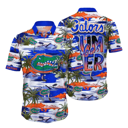 Florida Gators NCAA Flower Aloha Hawaiian Shirt 9, NCAA Hawaiian Shirt Moonbestprint