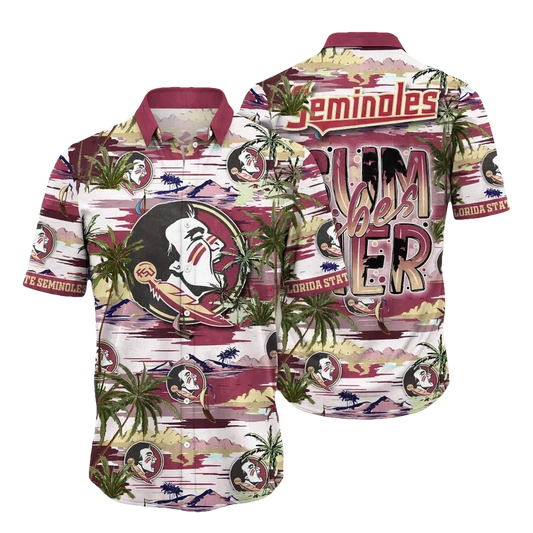 Florida State Seminoles NCAA Flower Aloha Hawaiian Shirt 9, NCAA Hawaiian Shirt Moonbestprint