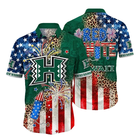 Hawaii Rainbow Warriors NCAA Aloha Hawaiian Shirt, NCAA Hawaiian Shirt Moonbestprint