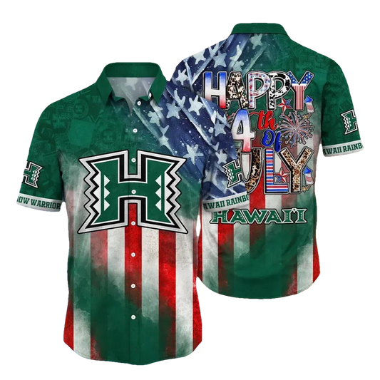 Hawaii Rainbow Warriors NCAA Aloha Hawaiian Shirt 2, NCAA Hawaiian Shirt Moonbestprint