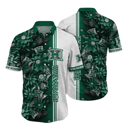 Hawaii Rainbow Warriors NCAA Flower Aloha Hawaiian Shirt 3, NCAA Hawaiian Shirt Moonbestprint