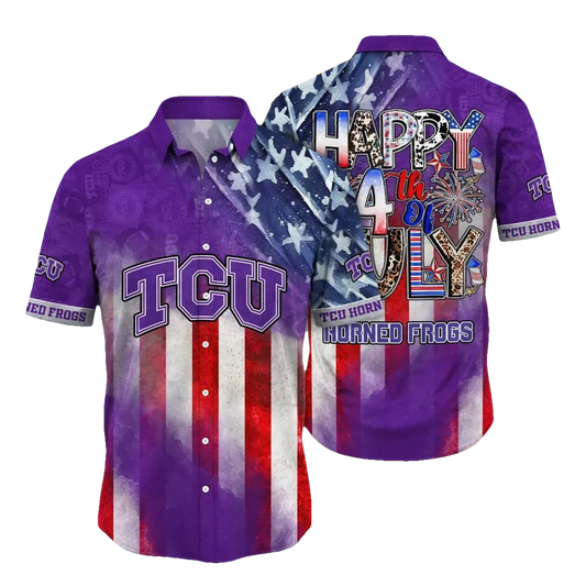 TCU Horned Frogs NCAA Aloha Hawaiian Shirt 2, NCAA Hawaiian Shirt Moonbestprint