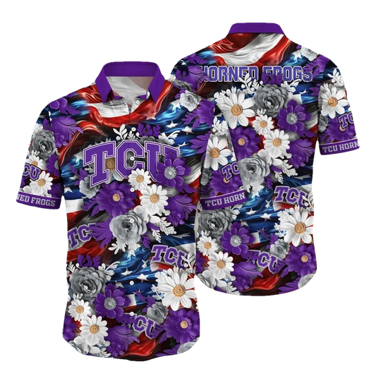 TCU Horned Frogs NCAA Aloha Hawaiian Shirt 1, NCAA Hawaiian Shirt Moonbestprint