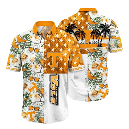 Tennessee Volunteers NCAA Flower Aloha Hawaiian Shirt 12, NCAA Hawaiian Shirt Moonbestprint