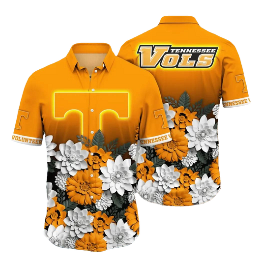Tennessee Volunteers NCAA Flower Aloha Hawaiian Shirt 13, NCAA Hawaiian Shirt Moonbestprint