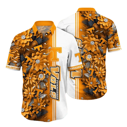 Tennessee Volunteers NCAA Flower Aloha Hawaiian Shirt 3, NCAA Hawaiian Shirt Moonbestprint