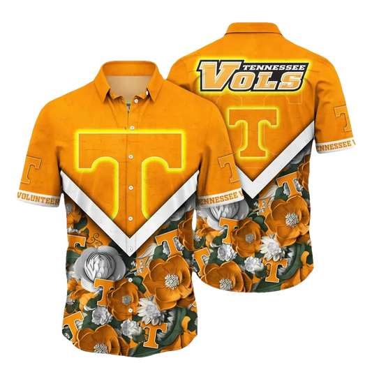 Tennessee Volunteers NCAA Flower Aloha Hawaiian Shirt 5, NCAA Hawaiian Shirt Moonbestprint
