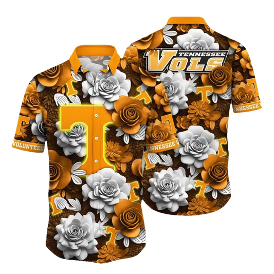 Tennessee Volunteers NCAA Flower Aloha Hawaiian Shirt 7, NCAA Hawaiian Shirt Moonbestprint