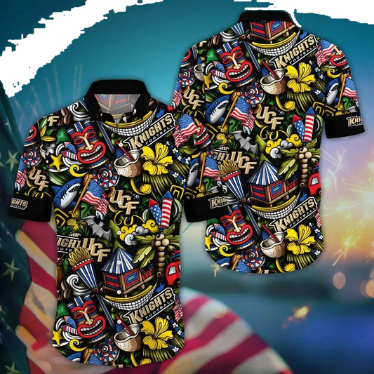 UCF Knights NCAA Flower Aloha Hawaiian Shirt 14, NCAA Hawaiian Shirt Moonbestprint