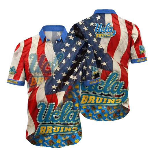 UCLA Bruins NCAA Flower Aloha Hawaiian Shirt 11, NCAA Hawaiian Shirt Moonbestprint