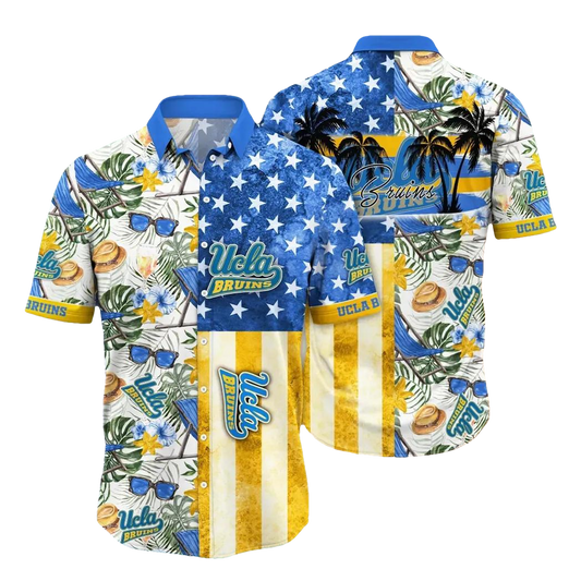 UCLA Bruins NCAA Flower Aloha Hawaiian Shirt 10, NCAA Hawaiian Shirt Moonbestprint
