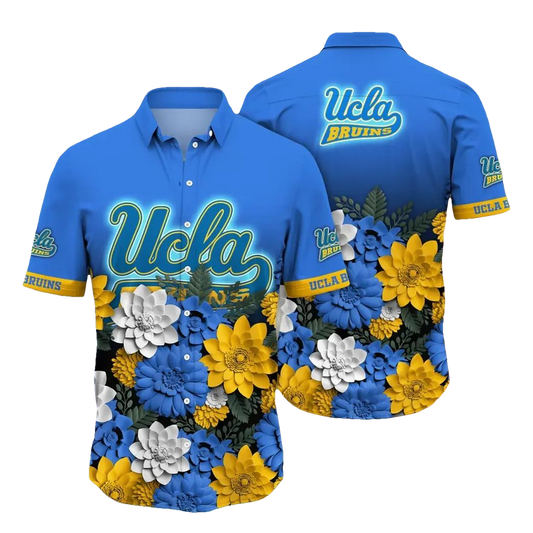 UCLA Bruins NCAA Flower Aloha Hawaiian Shirt 13, NCAA Hawaiian Shirt Moonbestprint