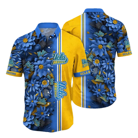 UCLA Bruins NCAA Flower Aloha Hawaiian Shirt 3, NCAA Hawaiian Shirt Moonbestprint