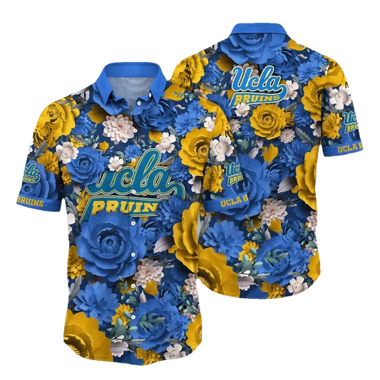 UCLA Bruins NCAA Flower Aloha Hawaiian Shirt 4, NCAA Hawaiian Shirt Moonbestprint