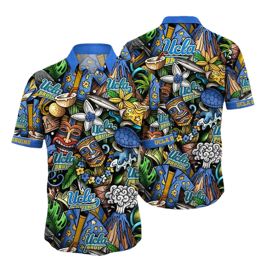 UCLA Bruins NCAA Flower Aloha Hawaiian Shirt 6, NCAA Hawaiian Shirt Moonbestprint