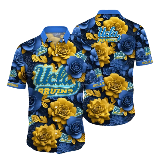 UCLA Bruins NCAA Flower Aloha Hawaiian Shirt 7, NCAA Hawaiian Shirt Moonbestprint