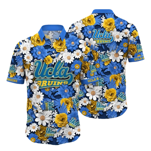 UCLA Bruins NCAA Flower Aloha Hawaiian Shirt 9, NCAA Hawaiian Shirt Moonbestprint