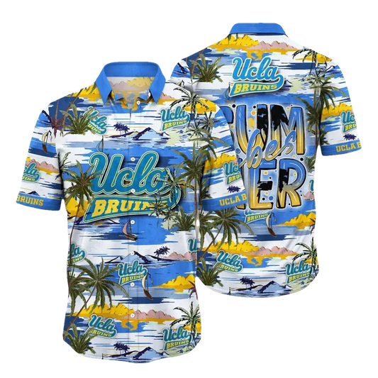 UCLA Bruins NCAA Flower Aloha Hawaiian Shirt 8, NCAA Hawaiian Shirt Moonbestprint