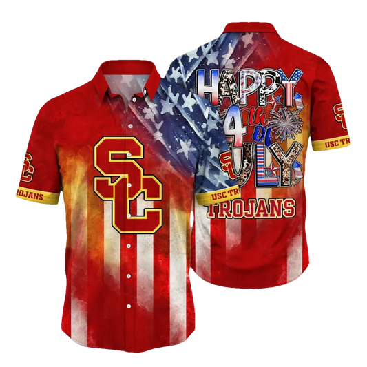 USC Trojans NCAA Aloha Hawaiian Shirt, NCAA Hawaiian Shirt Moonbestprint