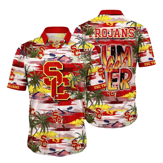 USC Trojans NCAA Flower Aloha Hawaiian Shirt 8, NCAA Hawaiian Shirt Moonbestprint