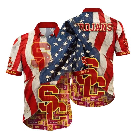 USC Trojans NCAA Flower Aloha Hawaiian Shirt 9, NCAA Hawaiian Shirt Moonbestprint