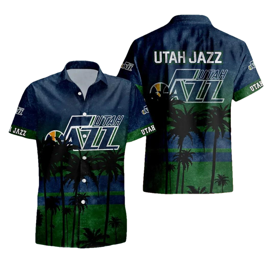 Utah Jazz Aloha Hawaiian Shirt, NCAA Hawaiian Shirt Moonbestprint