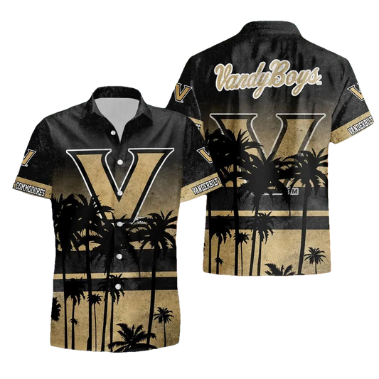 Vanderbilt Commodores Style Hot Trending Summer Aloha Hawaiian Shirt, NCAA Hawaiian Shirt Moonbestprint