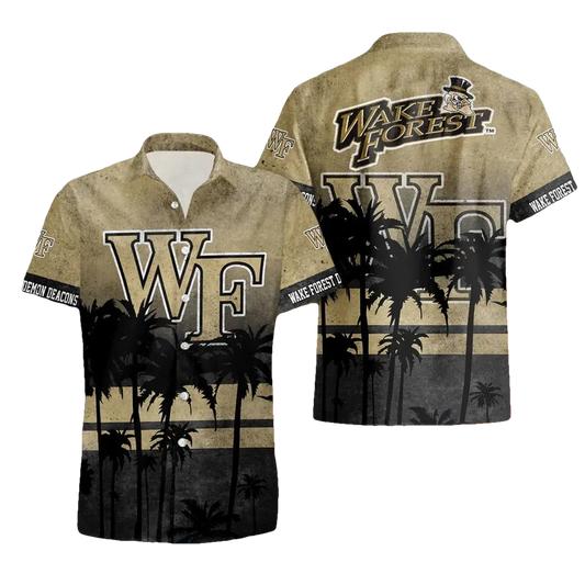 Wake Forest Demon Deacons Style Hot Trending Summer Aloha Hawaiian Shirt, NCAA Hawaiian Shirt Moonbestprint