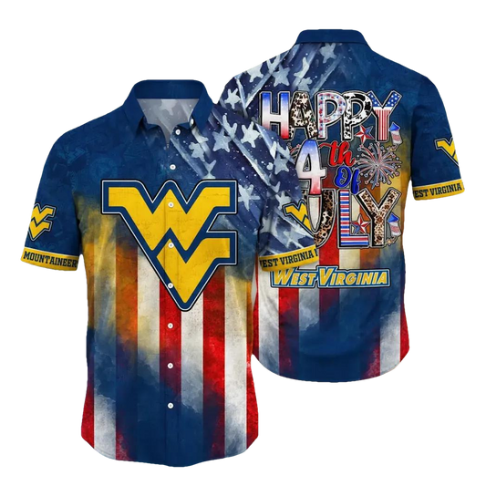 West Virginia Mountaineers NCAA Aloha Hawaiian Shirt 1, NCAA Hawaiian Shirt Moonbestprint