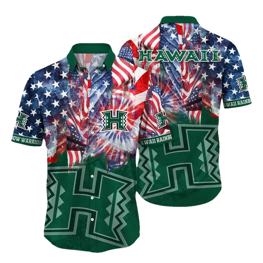 Hawaii Rainbow Warriors NCAA Flower Aloha Hawaiian Shirt 12, NCAA Hawaiian Shirt Moonbestprint