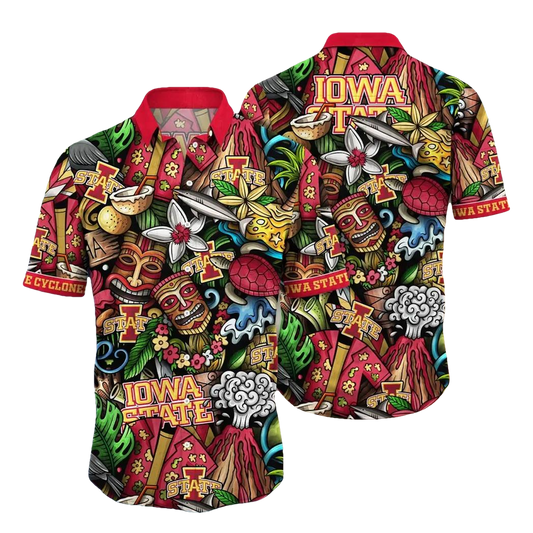 Iowa State Cyclones NCAA Flower Aloha Hawaiian Shirt 6, NCAA Hawaiian Shirt Moonbestprint
